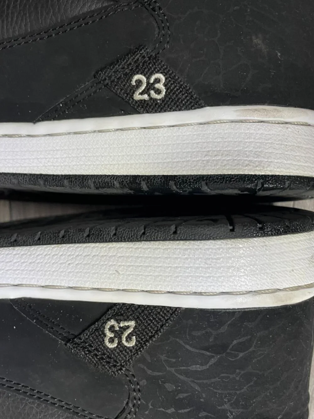 Nike Air Jordan Fadeaway Mens High Top Sneakers: Black/White: Size 10